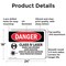 Signmission Radiation & Laser Sign, 18 in H x 24 in W, Aluminum, Rectangle OS-2PACK-DS-A-1824-L-1419 - alternate 3